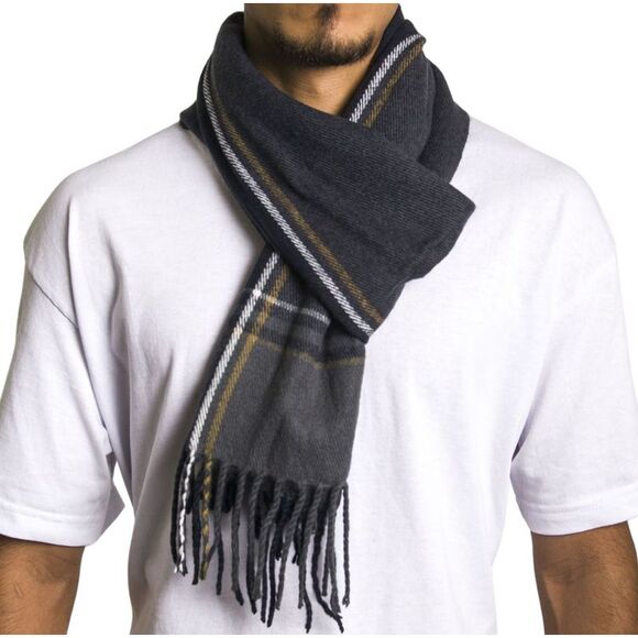 Alpine Swiss Mens Scarf Softer Than Cashmere Scarves Plaids Womens Winter Shawl - Picture 2 of 5